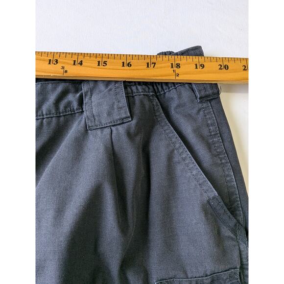 5.11 Tatical Pants Mens Size 42 Ripstop Cargo Pockets Black Workwear Straight - Picture 9 of 11